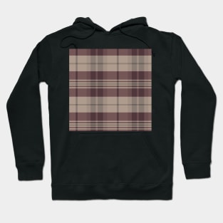 Dark Academia Aesthetic Arable 1 Hand Drawn Textured Plaid Pattern Hoodie